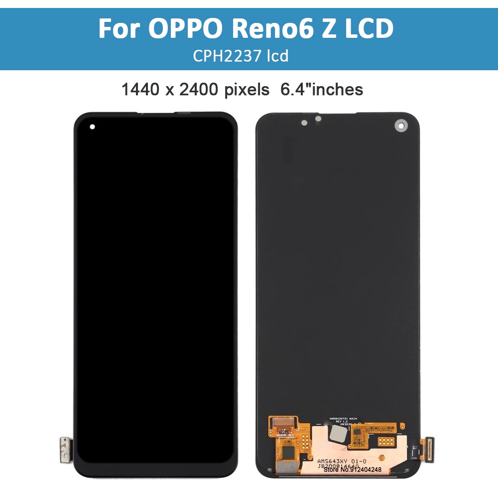 Zin OLED Màn Hình điện thoại Cho OPPO Reno 6Z / Reno 7Z 5G LCD thay thế màn hình Zin