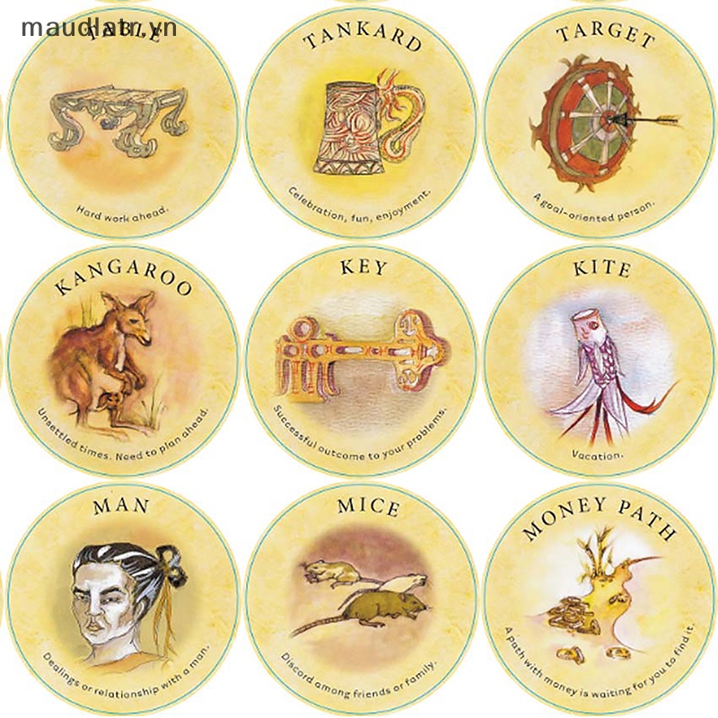 Bộ Thẻ Bài tarot Phân Chia Lá Trà Đạo Cụ Gia Đình