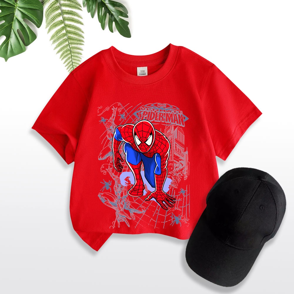 Áo thun trẻ em NGƯỜI NHỆN ART 2, áo thun cho bé, có big size và size người lớn, 4 màu, Anam Store