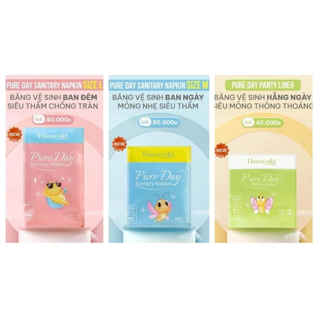 Băng Vệ Sinh Ban Đêm  HANAYUKI - Đoàn Di Băng, Siêu Thấm Chống Tràn Gói Size L