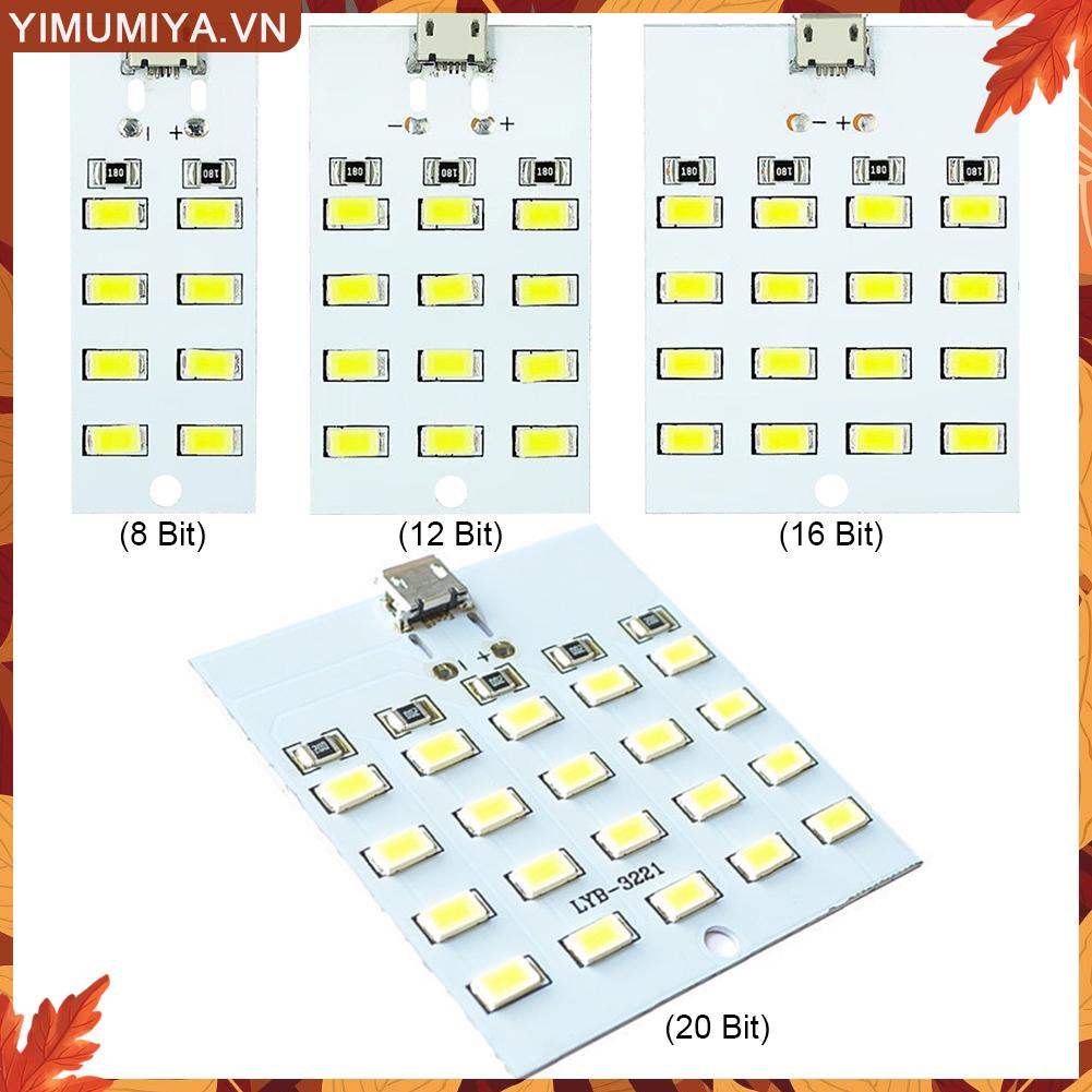 ☼Yimumiya ☼ Bảng Đèn Led usb Khẩn Cấp 8 / 12 / 16 / 20 430ma ~ 470ma diy