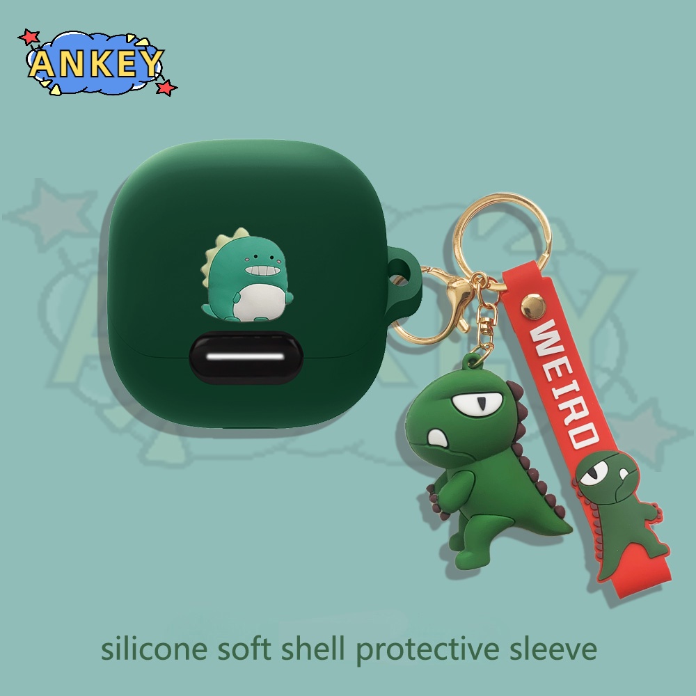 Case For Anker Soundcore Liberty 4 NC Earphone Silicone Case Cute Duck Earbuds Waterproof Shockproof Soft Protective Headphone Cover Headset Skin with Hook