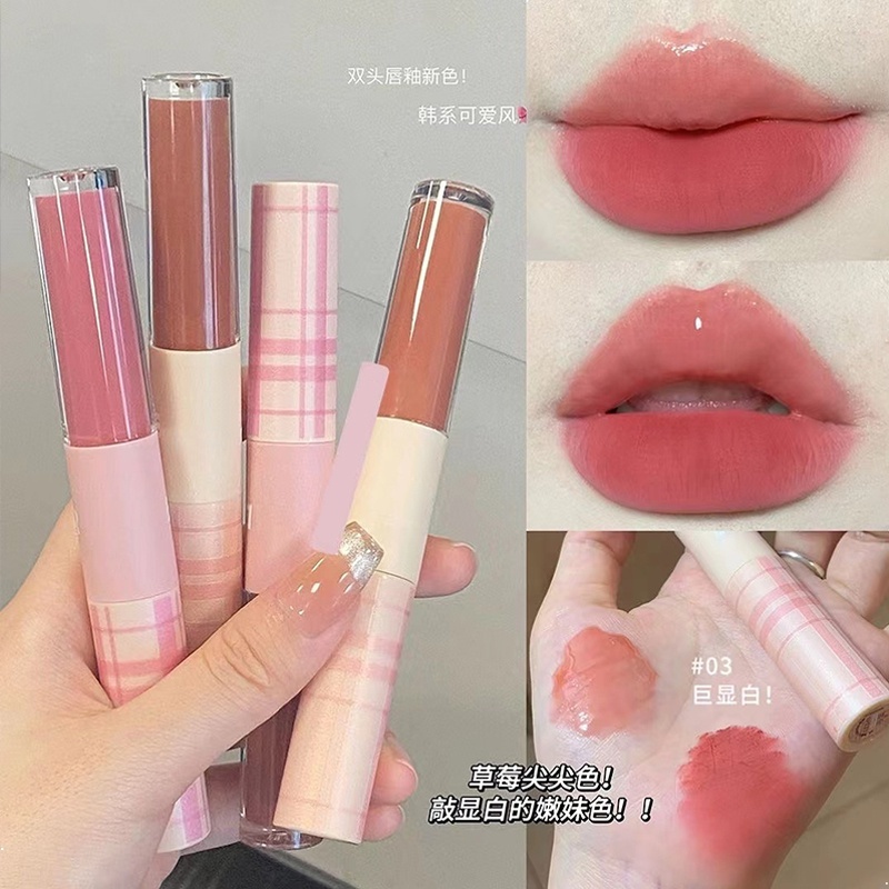 Son Môi Hai Đầu cappvini Dưỡng Ẩm Chống Thấm Nước Lâu Trôi