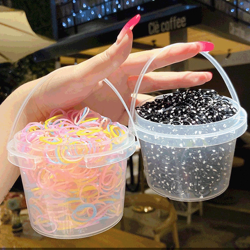 Set 1000 Dây Chun Buộc Tóc Nhiều Màu Sắc Dành Cho Trẻ Em