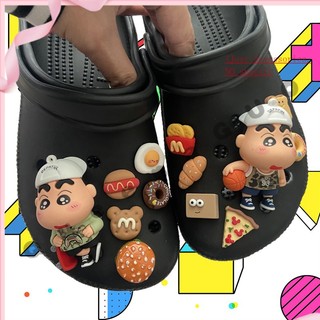 Three-dimensional crayon Xiaoxin sticker dép crocsJibbitz, charm gắn sục/set sticker shoe charms