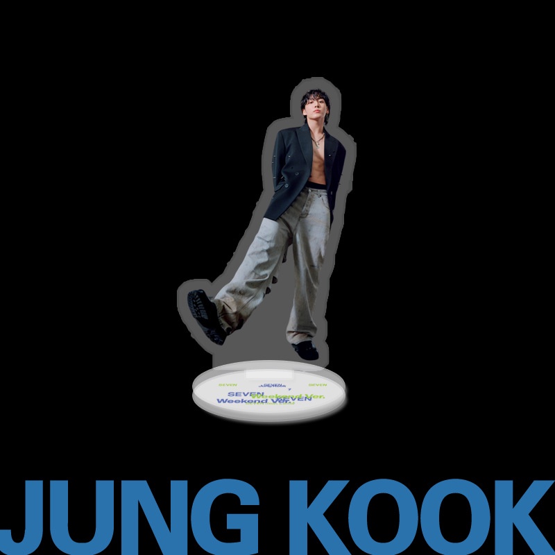 Tượng Trưng Bày Nhân Vật jungkook Hai Mặt Bằng acrylic