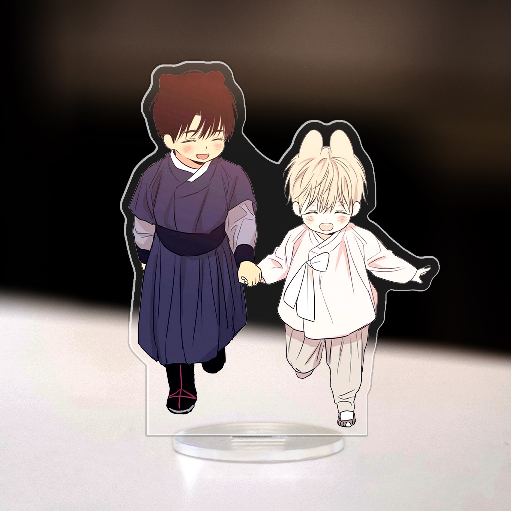 Mô hình standee No Love Zone Han Jihuyk Lee Eun Gyeom Yoonji chibi ngoại truyện cute dễ thương cao 8cm