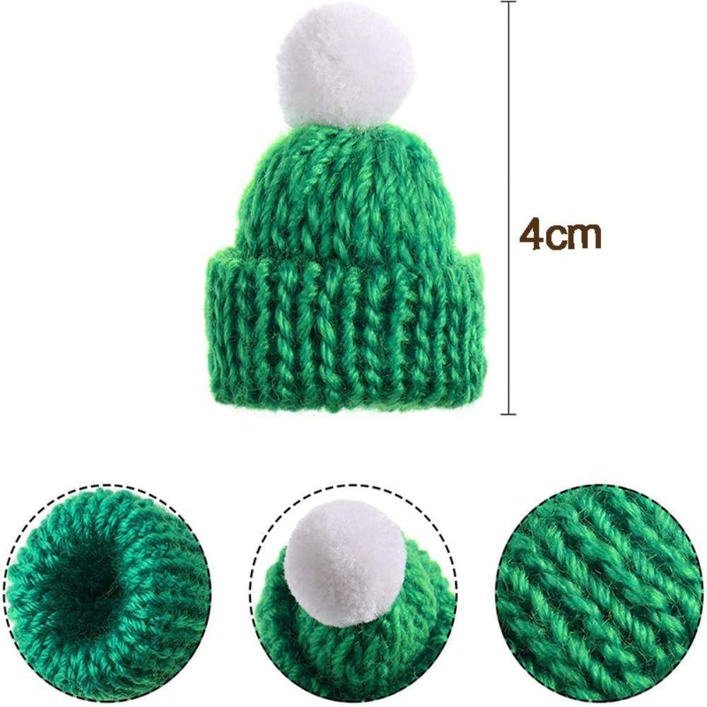 Set 10 Mũ Len mini Nhiều Màu Sắc Dùng Làm Quà Giáng Sinh