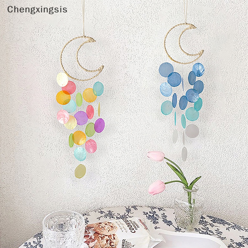 Vòng Bắt Giấc Mơ Vỏ Sò Tự Nhiên Trang Trí Nhà Cửa Phong Cách bohemian