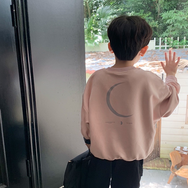 Áo Thun cotton Dài Tay Phong Cách Hàn Quốc Cho Bé 90-150cm