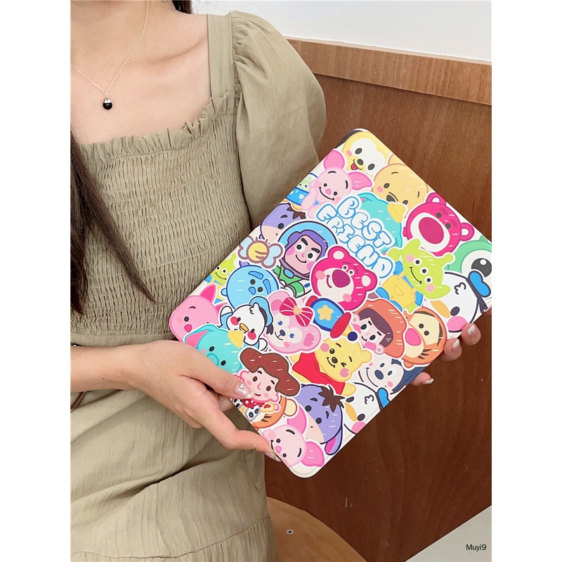 Bao Da Máy Tính Bảng In Hoạt Hình disney Cho ipad10.2 ipad10th mini6 ipad9.7 air10.9 pro11 / ipad12.9 ipad gen9 Ốp