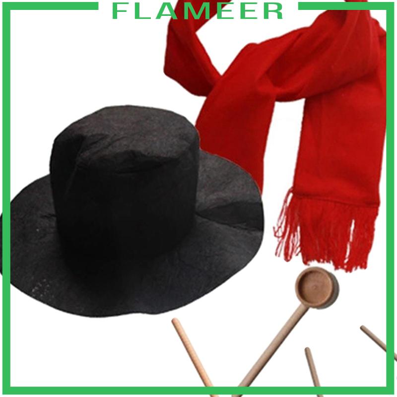 Set Đồ Hóa Trang Người Tuyết Kèm Khăn Choàng Cổ Và Mũ Cho Bé