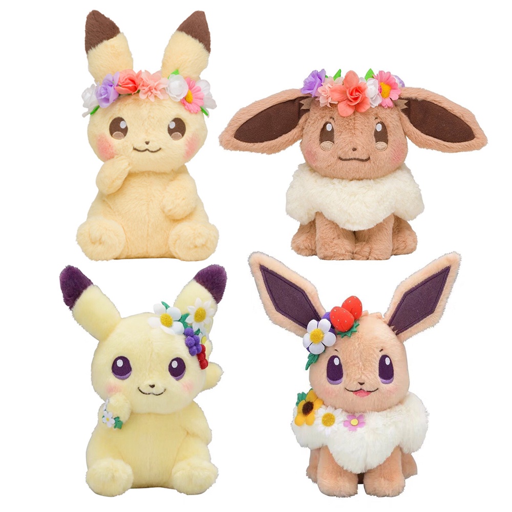 Pikachu & eevee 'S easter pokemon Nhồi Bông Đáng Yêu Làm Quà Sinh Nhật Cho Bé