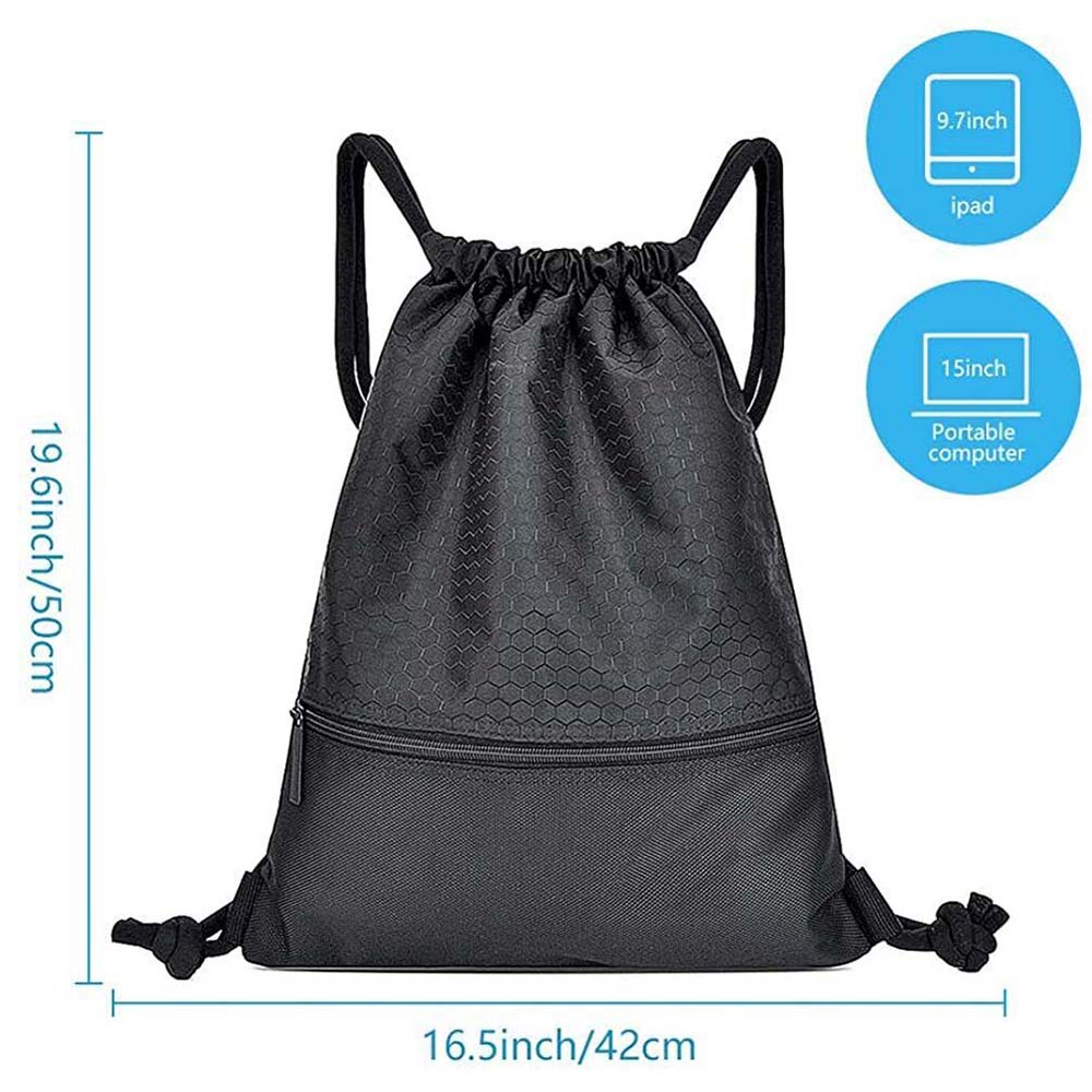 Drawstring Bag Football Basketball Bag Waterproof Backbag Large Capacity Hiking Bag Sport Bag for Mens Womens