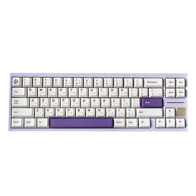 146 phím Hoa hồng tím hồng bàn phím cơ keycap PBT kaycaps Nhuộm thăng hoa anh đào hồ sơ với Alice Space bar keycap