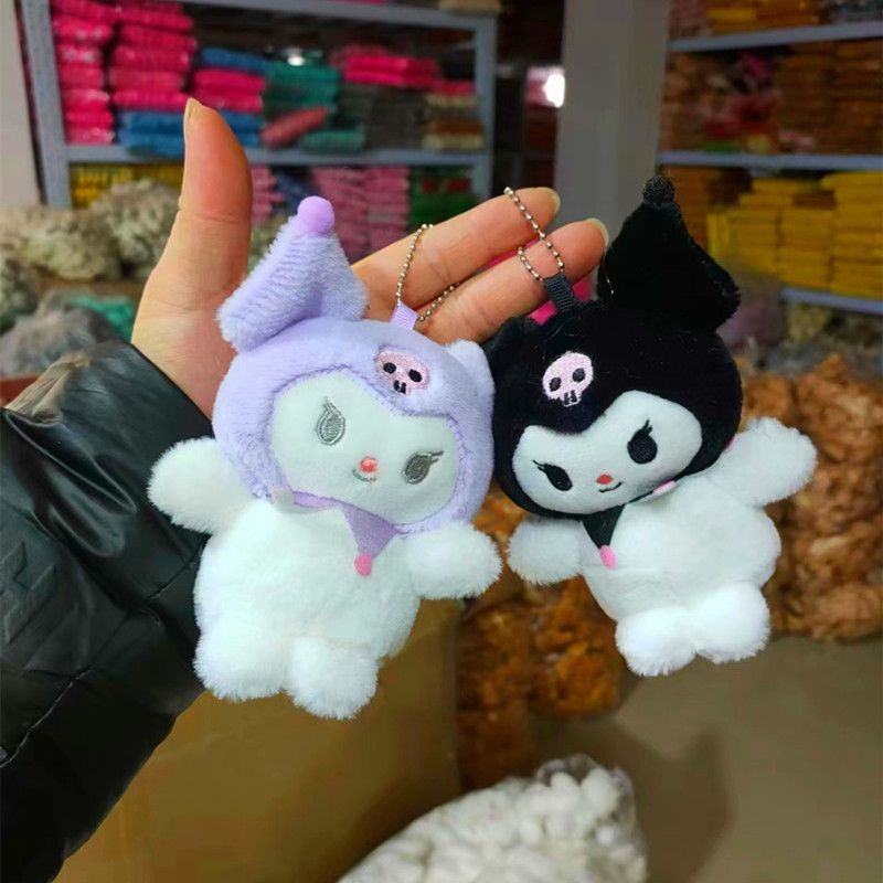 Sanrio Móc Khóa Búp Bê Nhồi Bông Hình kuromi Hoạt Hình Đáng Yêu