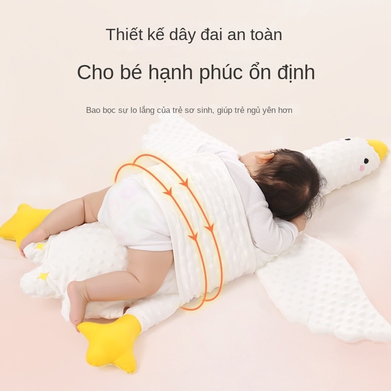 Gối Ngủ Hình Chú Ngỗng Màu Trắng Xinh Xắn Cho Bé