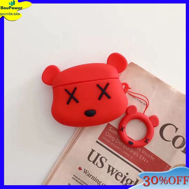 Boupower Vỏ Bảo Vệ Hộp Sạc Tai Nghe bluetooth Bằng Silicon Họa Tiết Hoạt Hình mickey minnie stitch Dễ Thương