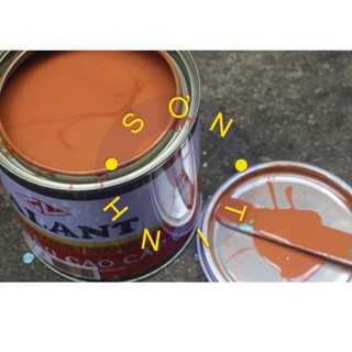 Sơn dầu bóng MÀU nâu gỗ 519 800ml galant Burn Brown (Tập Đoàn URAI - Thái Lan) Sử dụng cho gỗ, tôn, sắt thép