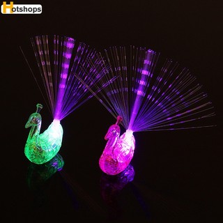 Đồ chơi con công mini có đèn led phát sáng