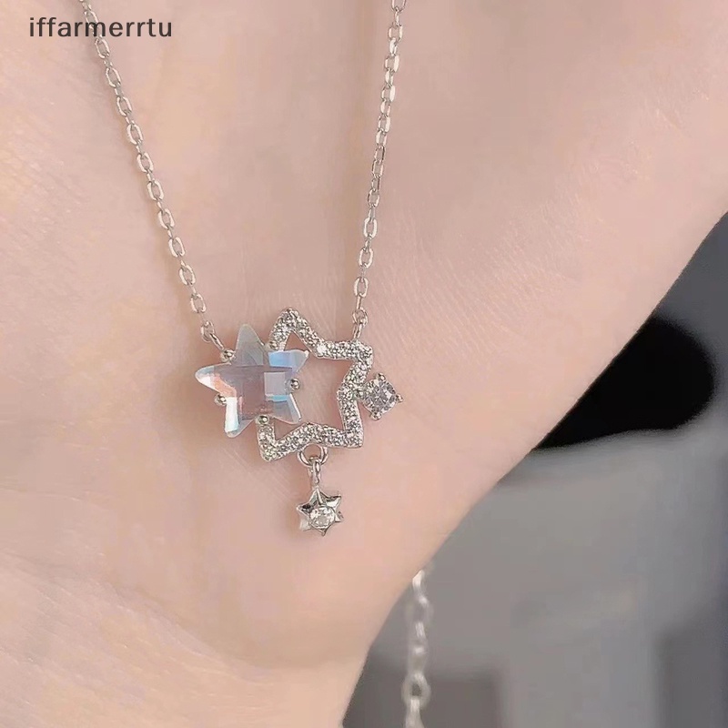 Vòng cổ Mặt Ngôi Sao Đính Đá Lấp Lánh Thời Trang Cho Nữ