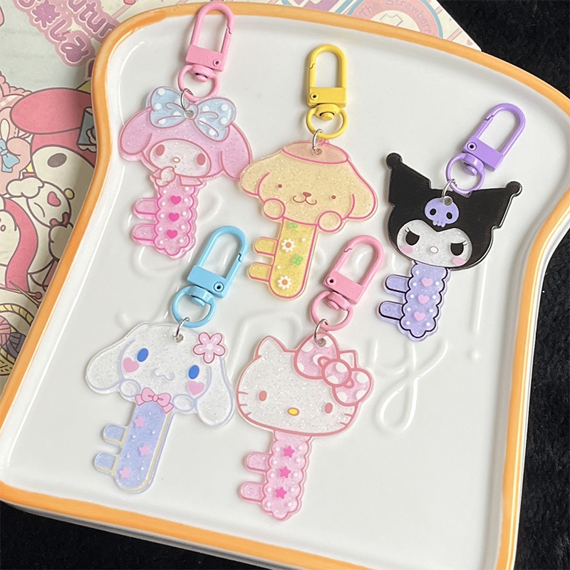 SANRIO Dễ Thương Móc Khóa Hình Bánh macaron Đáng Yêu