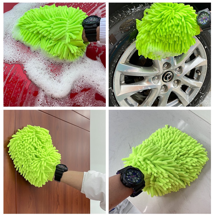 Bao Tay Rửa Xe Sợi San Hô MICROFIBER Mẫu Lớn Cao Cấp