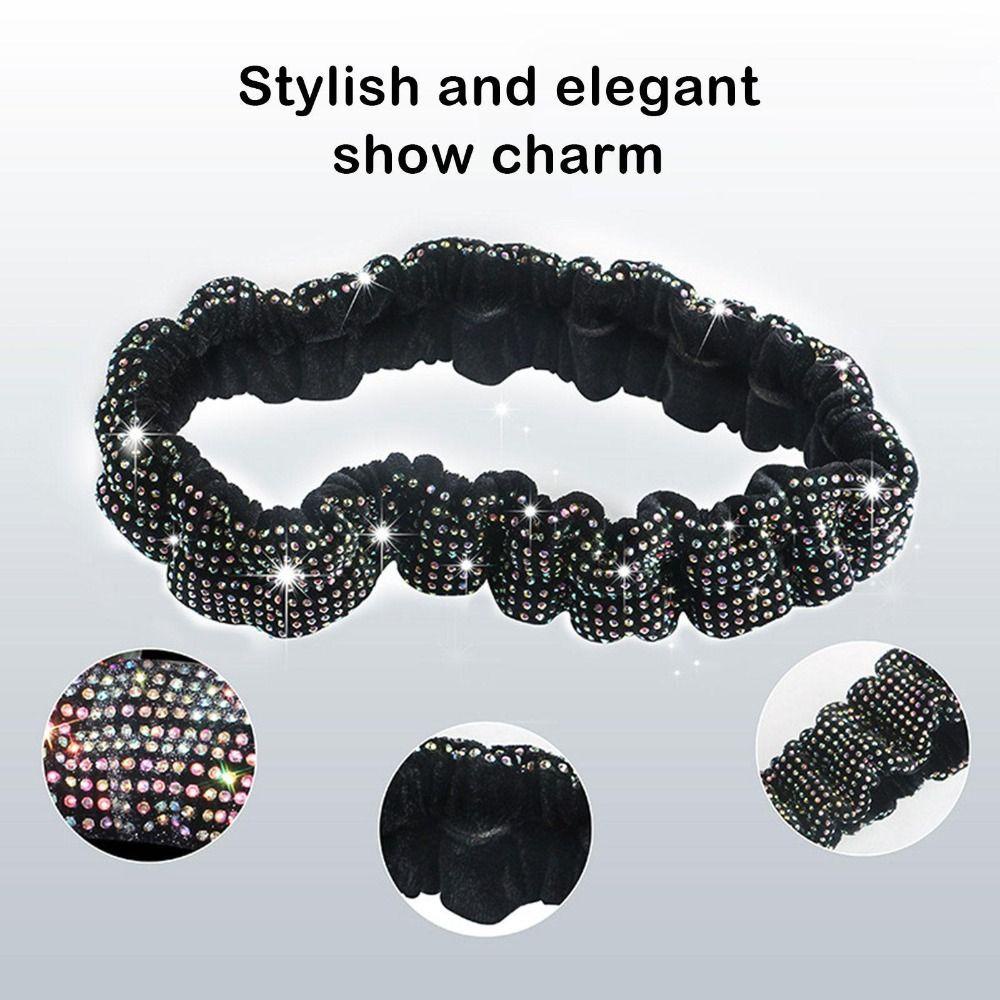 Suyo Vỏ Bọc Trang Trí Gương Chiếu Hậu Xe Hơi Đính Đá Lấp Lánh Bằng Vải flannel Co Giãn Bền Dành Cho Bạn Nữ