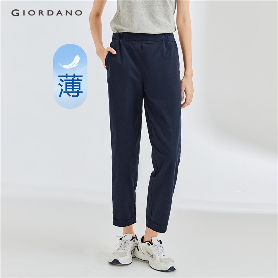 Quần GIORDANO 05423354 cotton lưng thun nhẹ dành cho nữ