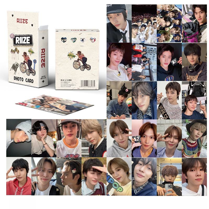 50 Tấm Thẻ Hình Nhóm Nhạc kpop riize Ba Chiều
