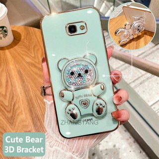 ốp lưng samsung j7 prime j5 prime j4 prime j4 plus Ốp Điện Thoại tpu Dẻo Mạ Màu 3D In Hình Gấu Nhỏ Đáng Yêu Có Giá Đỡ Cho samsung j7 prime j5 prime j4 prime j4 plus