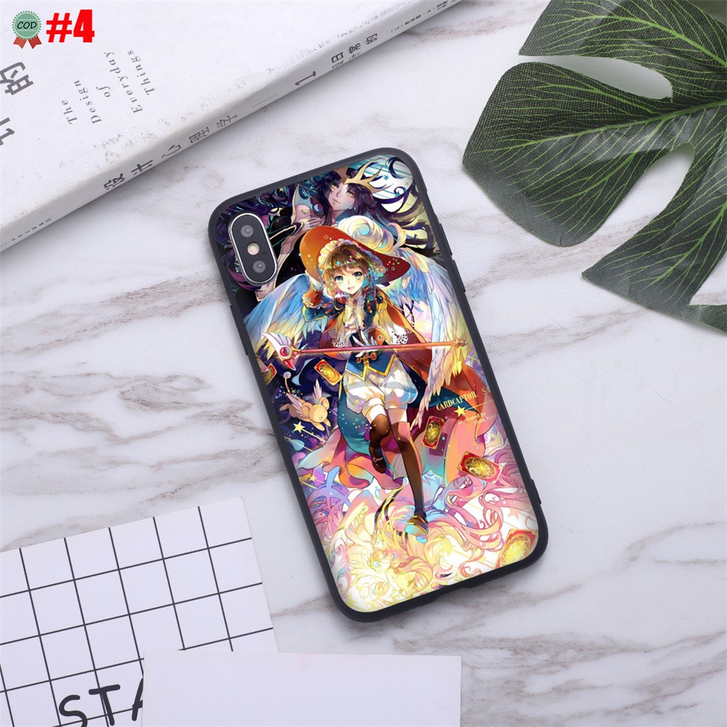 Ốp Điện Thoại Dẻo Họa Tiết Hoạt Hình Thủ Lĩnh Thẻ Bài sakura Cho iphone 15 15 pro max 15 plus y7