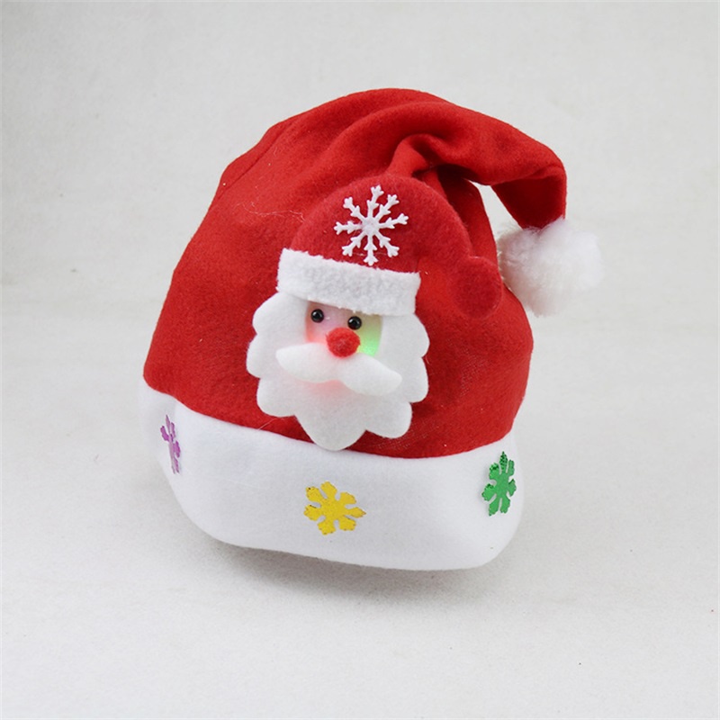Mũ Hóa Trang Ông Già Noel Có Đèn led Dễ Thương Cho Trẻ Em Và Người Lớn