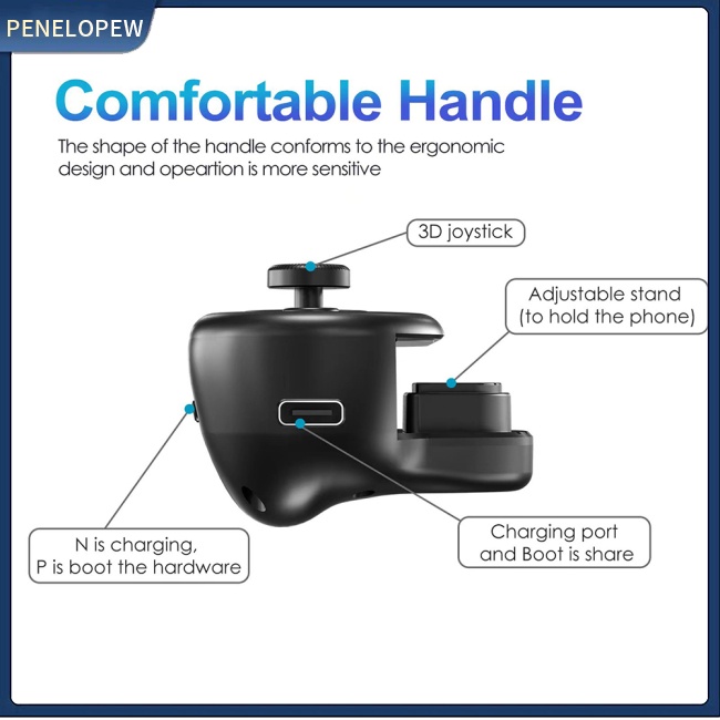 Tay Cầm Chơi game Trên Điện Thoại gm100 Một Bên Tiện Dụng