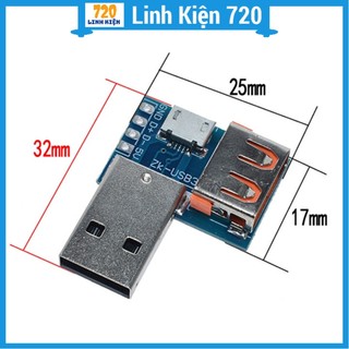 Mạch chuyển đổi USB đực sang USB cái và USB Micro
