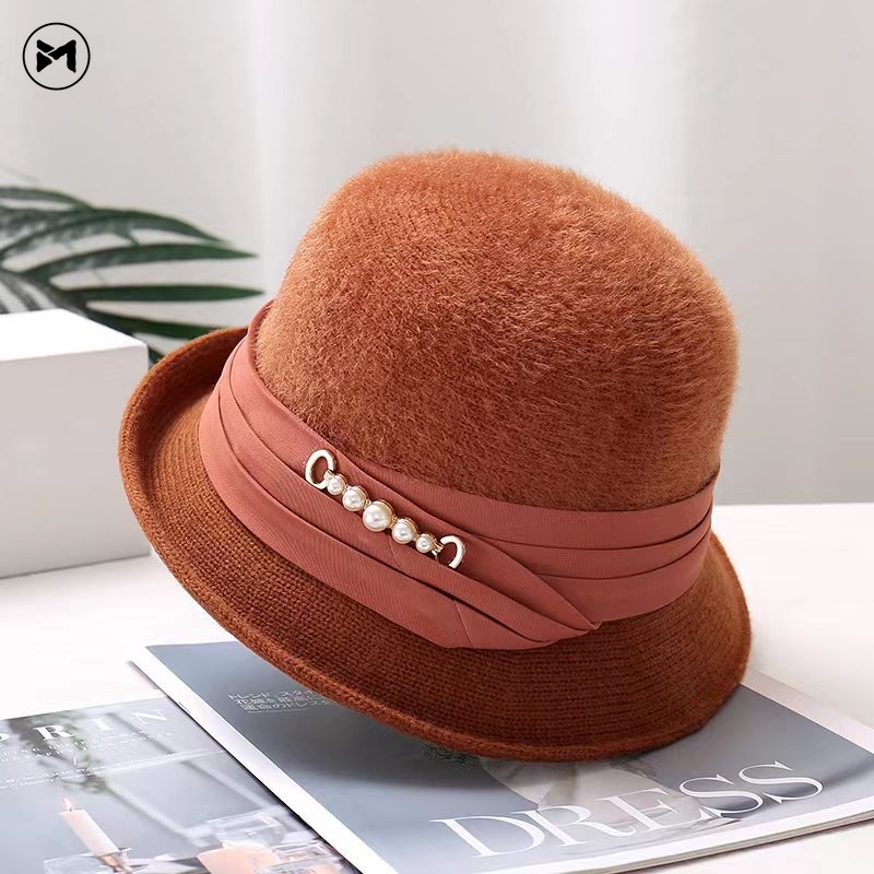 Nón Tai Bèo Chất Liệu Nhung Cao Cấp Thời Trang Mới 2023 Cho Nữ Trung Niên