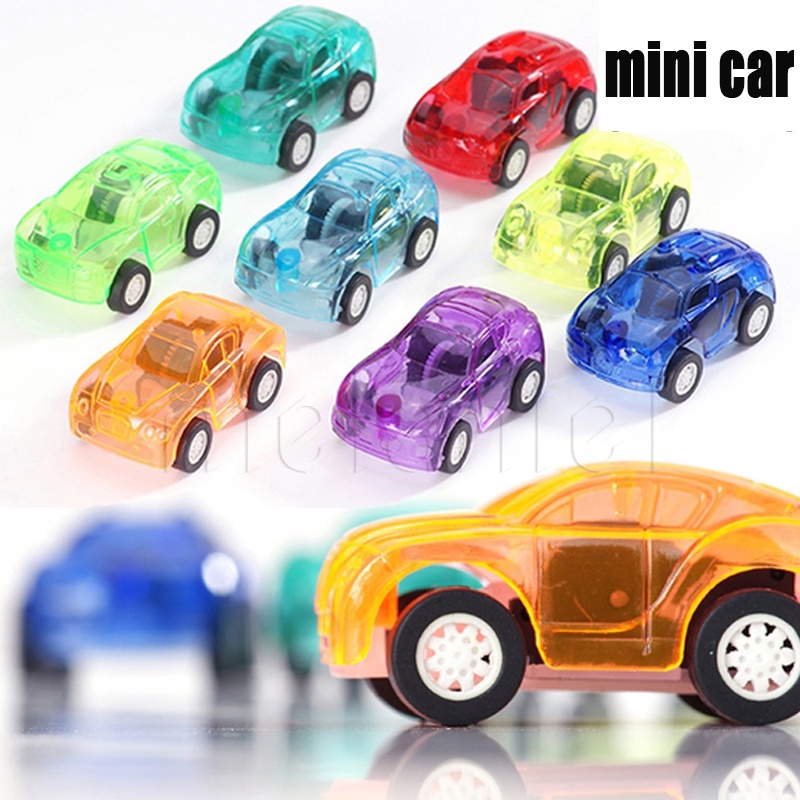 Đồ chơi mô hình ô tô Mini đầy màu sắc / Đồ chơi ô tô kéo lại bằng nhựa trong suốt / Quà tặng tiệc sinh nhật cho trẻ em / Đồ chơi vui nhộn dành cho người lớn và trẻ em thư giãn