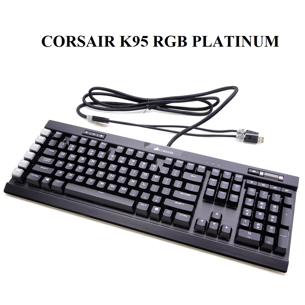 Bàn phím cơ, Bàn phím gaming CORSAIR K95 RGB PLATINUM XT, hàng chính hãng BH 6 tháng