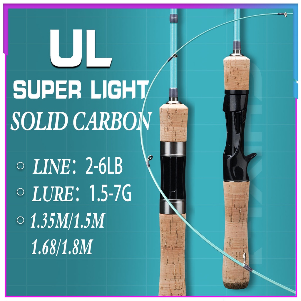 Cần Câu Cá 1.35m / 1.5m / 1.68m / 1.8m ul Siêu Nhẹ Chất Lượng Cao