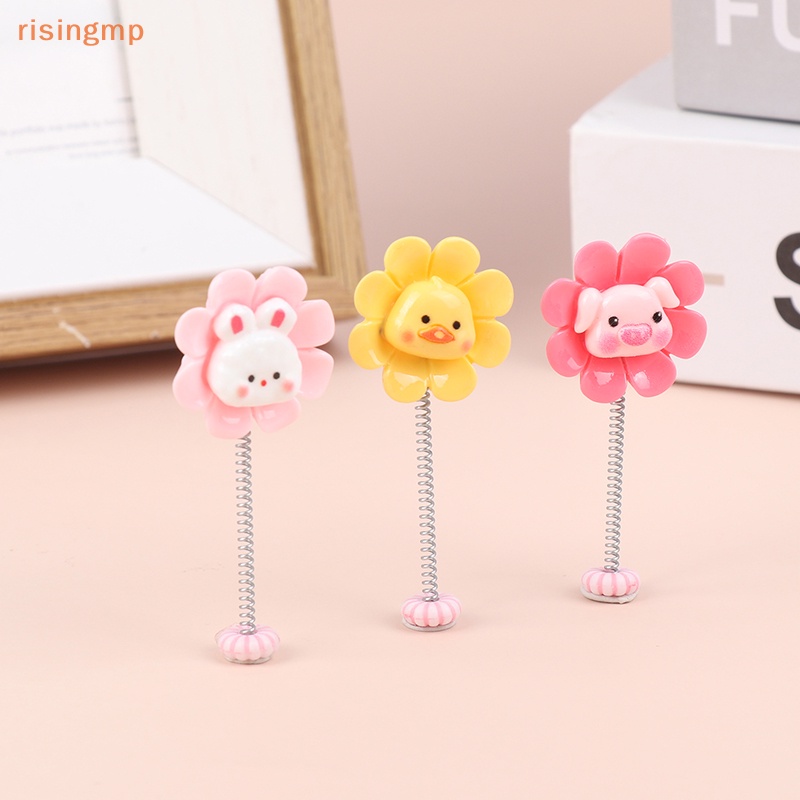 Bộ 5 Bông Hoa Hoạt Hình Lắc Lò Xo Trang Trí Bảng Điều Khiển Xe Hơi