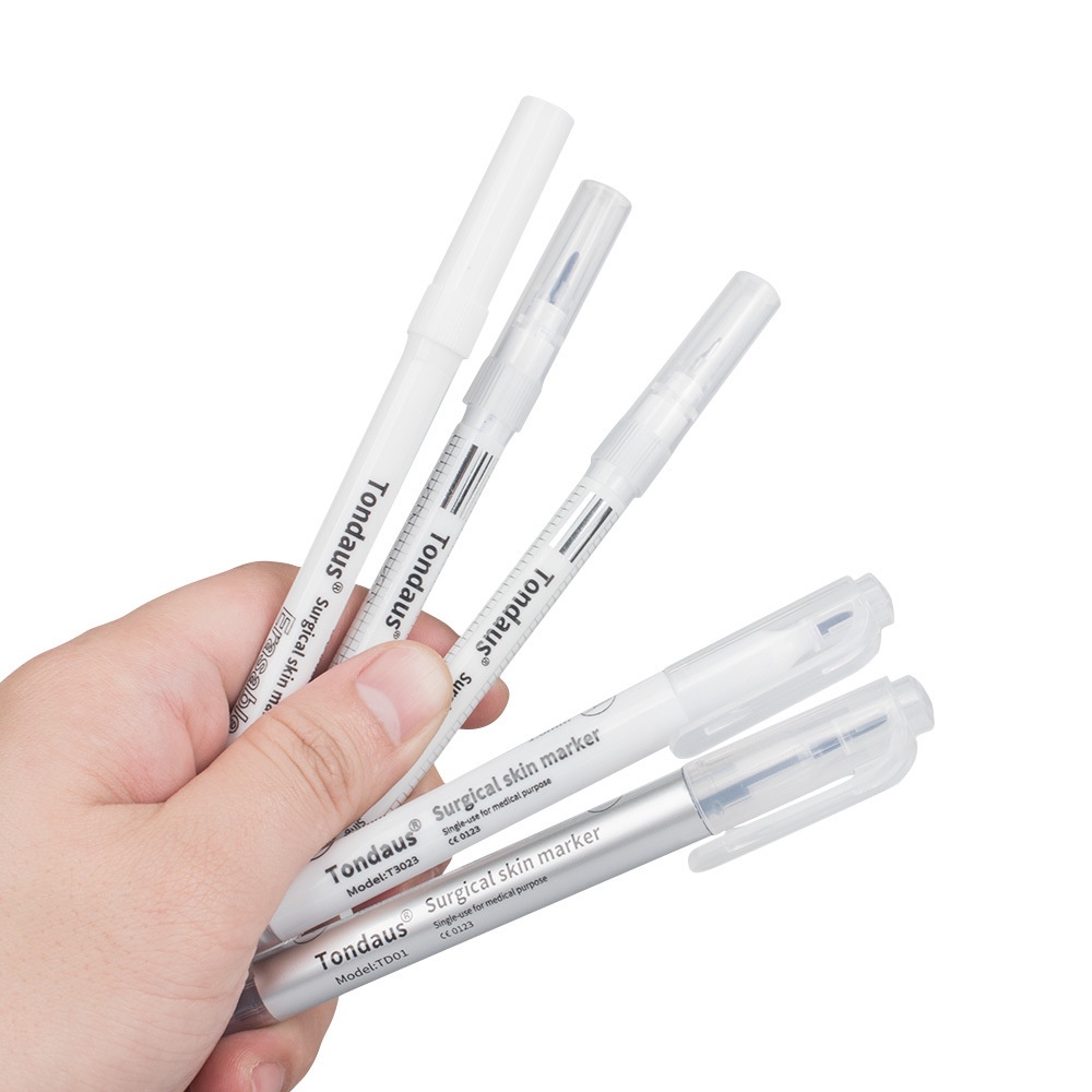 Bút Đánh Dấu Da Phẫu Thuật , Da Giả , Học Tiêm Filler Tondaus | Bút Vô Khuẩn Kèm Thước