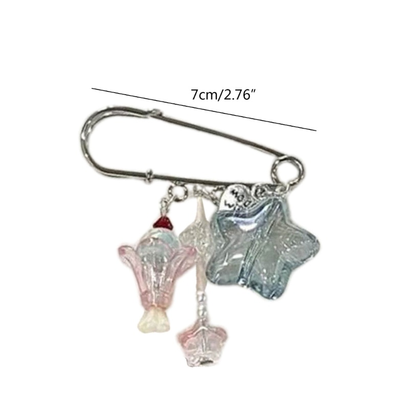 Ghim Cài Áo Hình Ngôi Sao Bằng Nhựa resin Dễ Thương