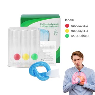 Set 3 quả bóng thở tập luyện mềm mại gọn nhẹ có thể giặt được