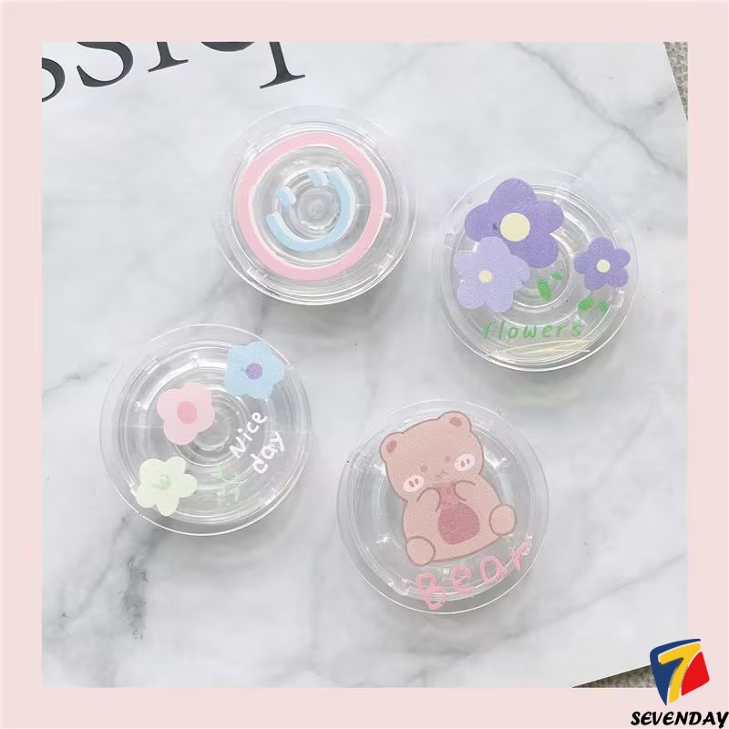 Giá Đỡ Điện Thoại Hình Mèo / Gấu / Thỏ / kuromi / Hoa Mặt Cười Đáng Yêu Có Thể Tháo Rời Thời Trang Thông Dụng