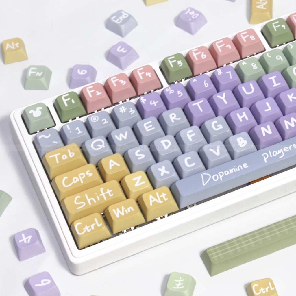 Dopamine Keycaps XDA Profile Màu Sắc PBT DYE SUB Bàn Phím Cơ Keycap