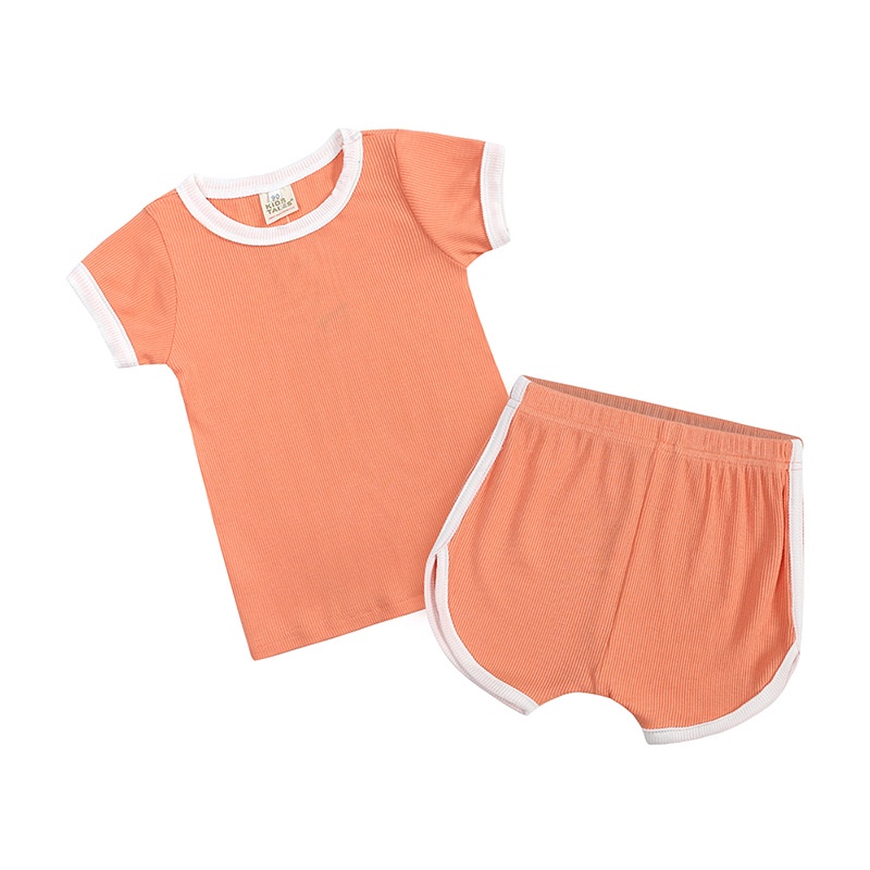 Set Đồ Mùa Hè 2 Món Gồm Áo cotton Và Quần Ngắn Cho Bé Gái 2023