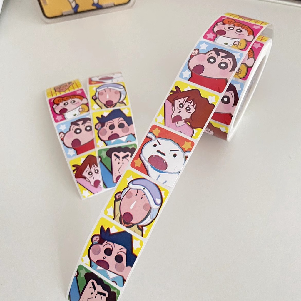 Bộ 500 Miếng Dán Hoạt Hình shin-chan Dễ Thương