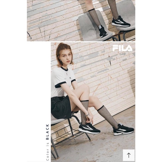Giày nữ F.I.L.A VINTAGE JOGGER 5RM02288E-110 đế cao, dáng gọn và thời trang, hàng chính hãng