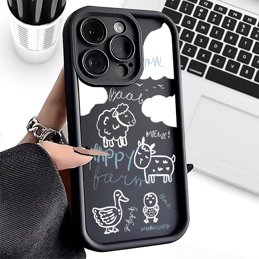 Ốp Điện Thoại Hình Vịt Cho iphone 15promax 15pro 14promax 13promax 15 14 13 12 11 pro max xr xs max 14plus 15plus 7 8 plus