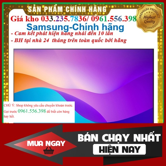 'NEW' Smart Tivi Samsung 43 Inch 4K UHD UA43AU7000KXXV - Mới 100%